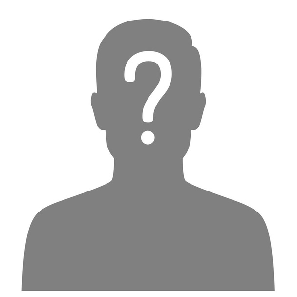  illustrazione vettoriale di una persona scomparsa, poster grafico ricercato, uomo anonimo perduto
 - Vettoriali, immagini