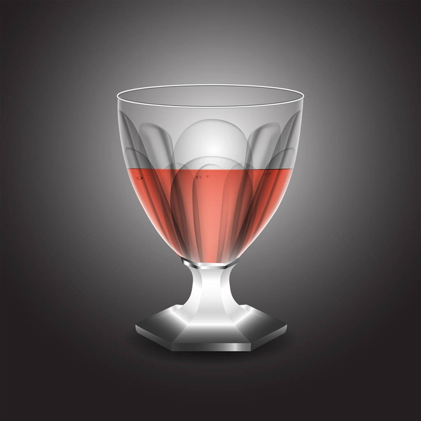 Kristallglas und Griff aus Edelstahl - Vektor, Bild