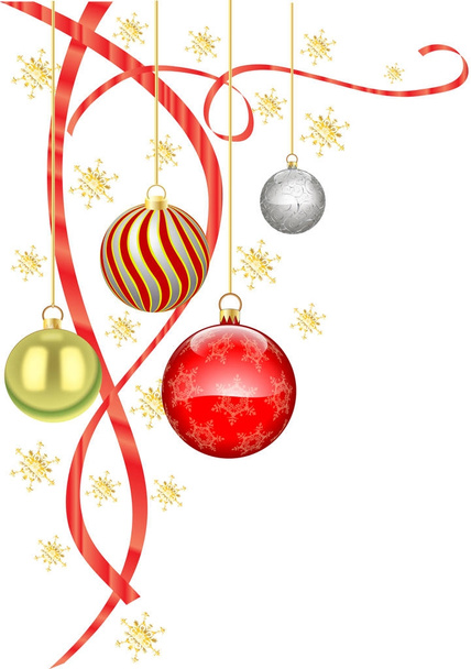 Karácsonyi baubles illusztráció: fehér - Fotó, kép