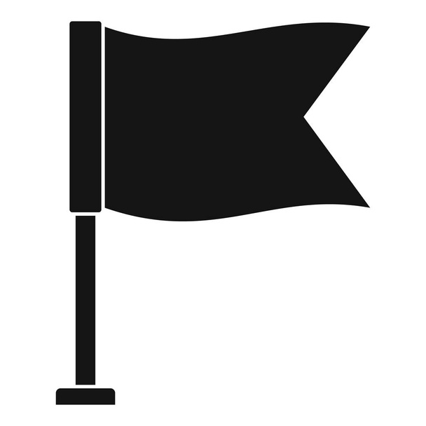 Flag icon, simple style. - Vektor, Bild