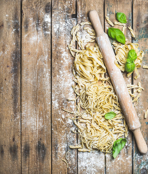 Fresh uncooked Italian pasta - Photo, image