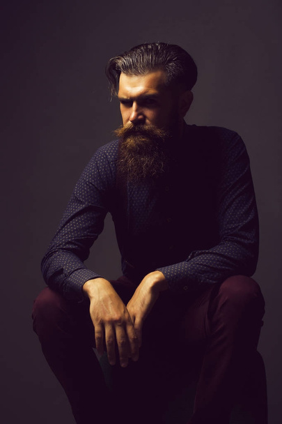 handsome bearded fashionable man - Zdjęcie, obraz