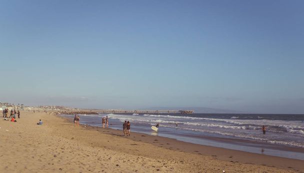 Los Angeles, Californie / États-Unis - 11 juin 2017 : plage publique sur Venice Beach, Los Angeles, Californie, États-Unis.
 - Photo, image