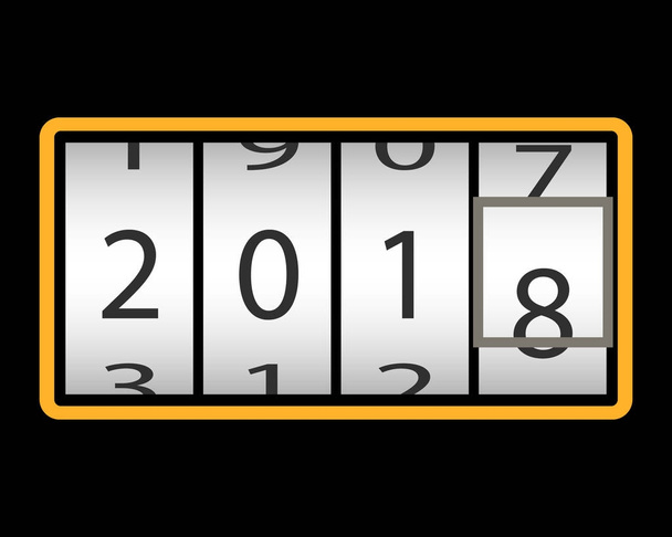 Contador. Feliz Ano Novo 201
 - Vetor, Imagem