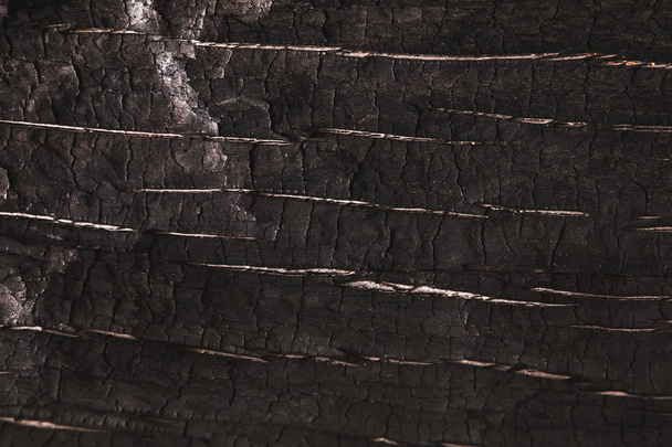Dark gray or black wood texture closeup background - Foto, afbeelding