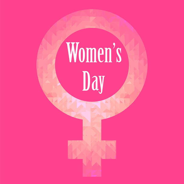 Feliz día internacional de las mujeres tarjeta de felicitación
. - Vector, Imagen