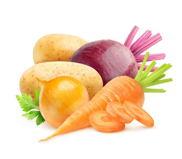 Isolated root vegetables - Photo, image