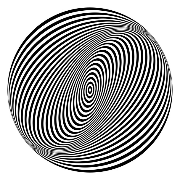 Elemento di design del cerchio di torsione di rotazione
.  - Vettoriali, immagini