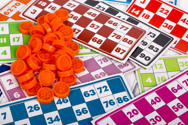 Lotto or Bingo Game Papers - Foto, Imagem