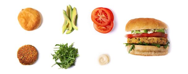 veggie chickpie burger - Фото, изображение