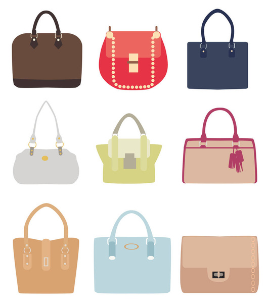 vector ladies handbags - Vector, Image