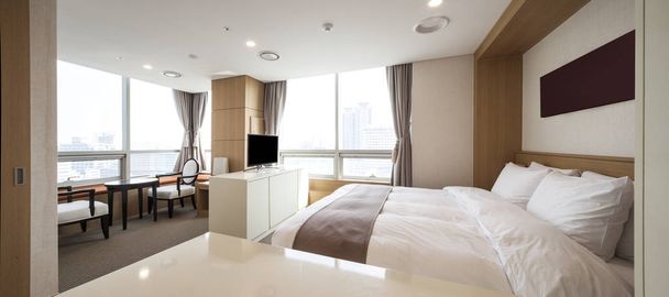 Luxus und modernes Hotelzimmer - Foto, Bild