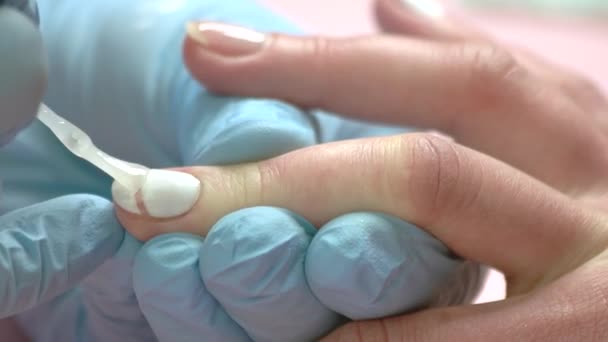 Manucure application fixation pour vernis à ongles
. - Séquence, vidéo