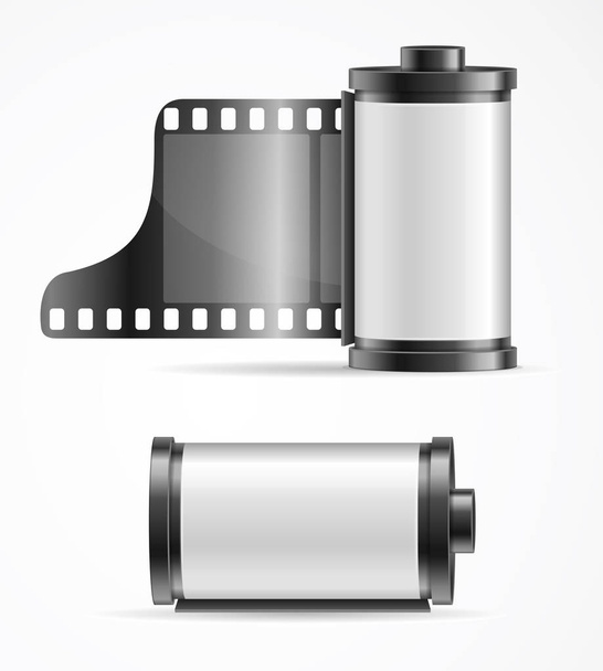 Realistic 3d Detailed Camera Film Roll Cartrige. Vector - Vector, Image