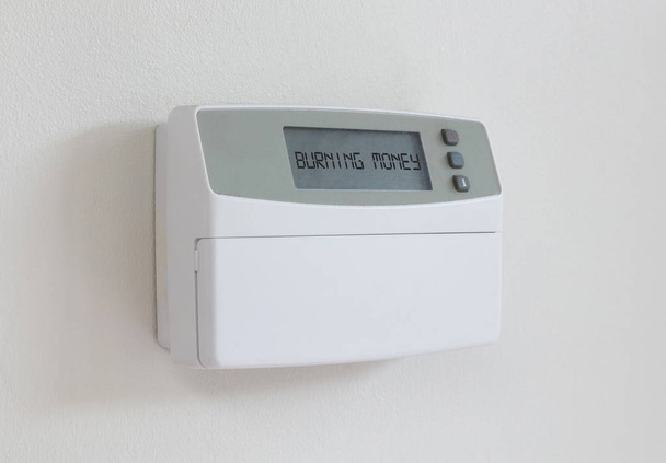 Винтажный цифровой термостат - в пыли - сжигание денег
 - Фото, изображение