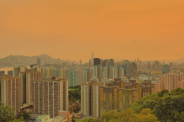 északra a kwun tong, kerületi nézet Hong kong - Fotó, kép