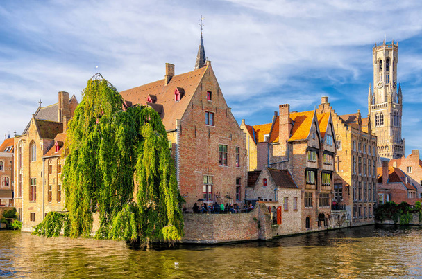 Channel in Bruges, Belgium - Photo, Image