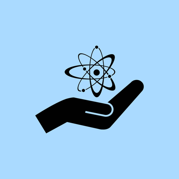 Atom sign icon   illustration  - Vector, Image