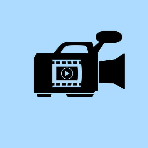 videó kamera ikon - Vektor, kép