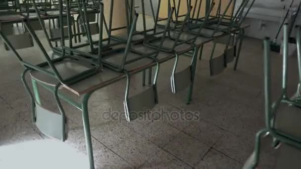 Empty school dining room - Footage, Video