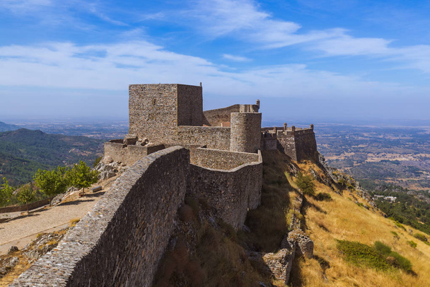 Fortress in village Marvao - Portugal - Fotoğraf, Görsel