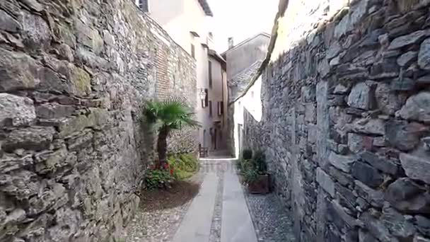 Wąskie starożytnej ulicy włoski - Materiał filmowy, wideo