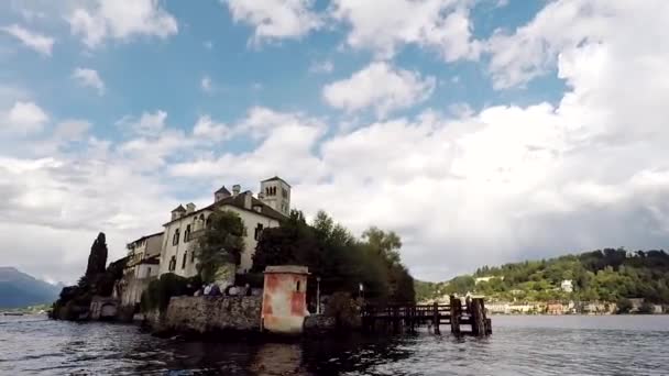 Pohled na Isola San Giulio - Záběry, video