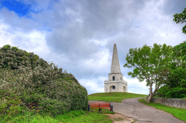 Pohled z Killiney Hill Obelisk v Dublinu, Irsko.  - Fotografie, Obrázek
