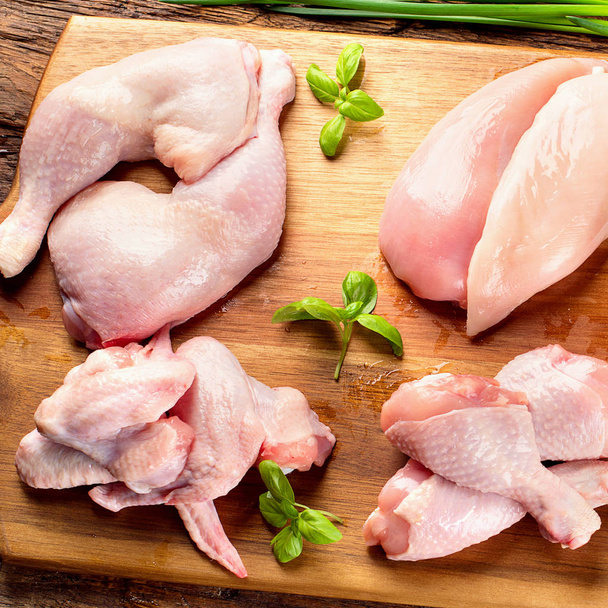 Raw uncooked chicken meat  - Foto, Imagen