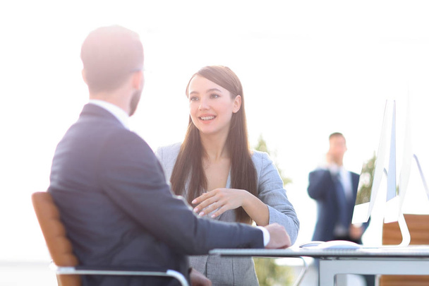 business woman shaking hands with a business partner. - Photo, Image