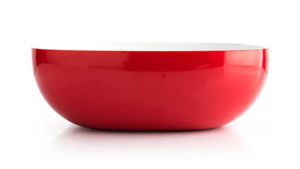 red bowl isolated on white  - Foto, imagen