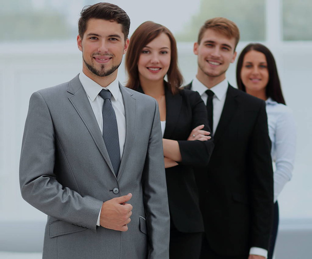 Group of business people at workplace - Photo, image