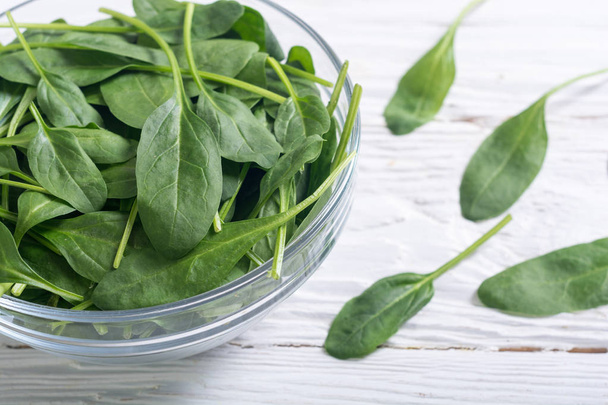 fresh green baby spinach - Фото, изображение