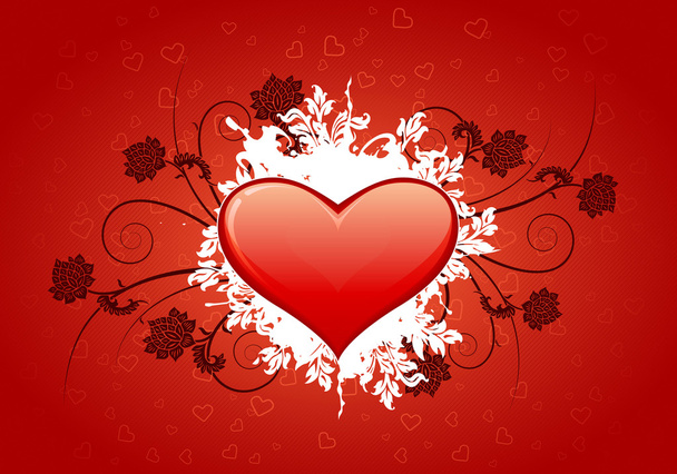 Valentine's card - Vector, Image
