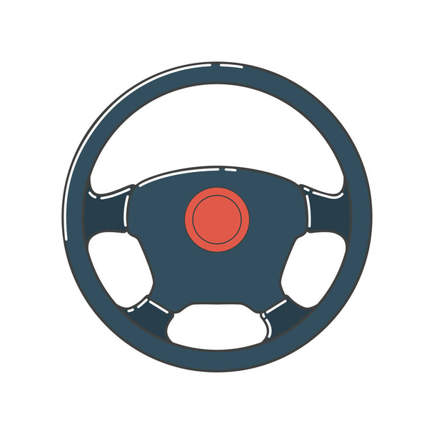 Illustrazione del vettore del volante
 - Vettoriali, immagini