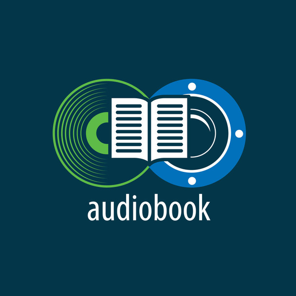 Audiolibro. Plantilla de logotipo vectorial
 - Vector, Imagen