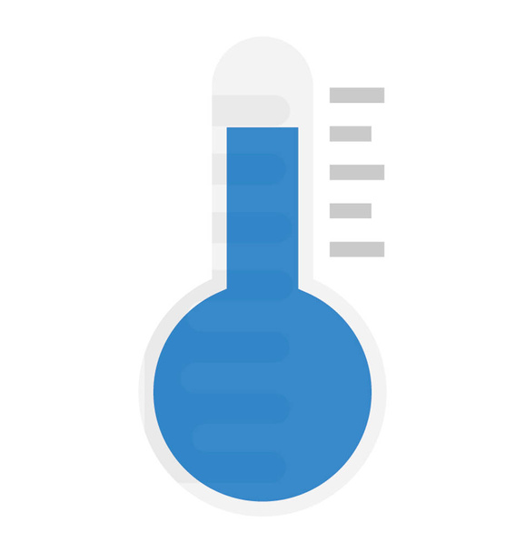 Weather Thermometer flat vector icon design - Vector, Image