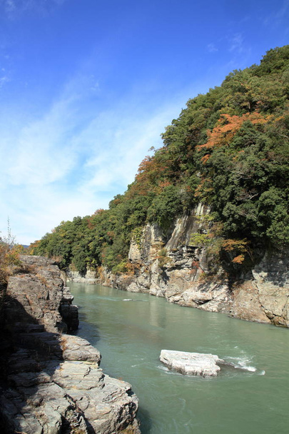 Chichibu punainen kallio Nagatoro, Saitama, Japani
 - Valokuva, kuva