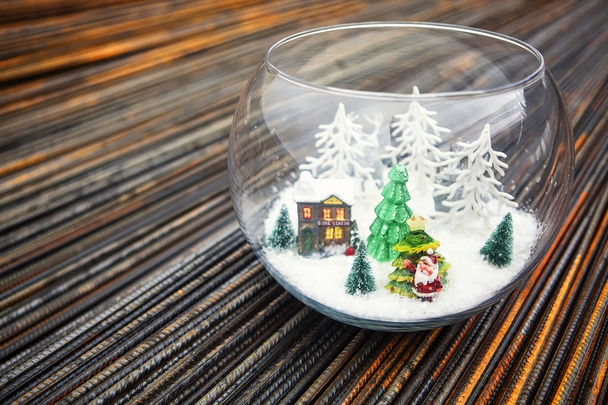 Noel dekorasyon akvaryum - Fotoğraf, Görsel