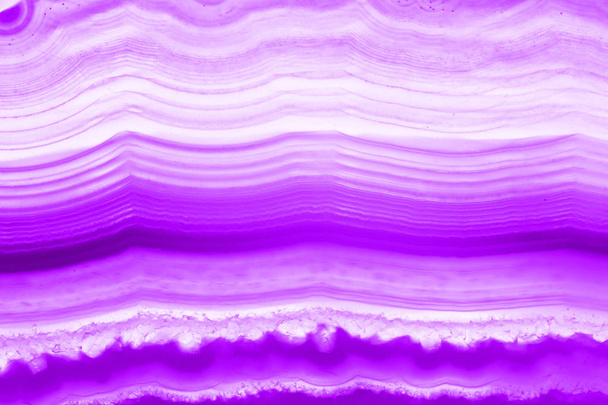 Abstract background, ultra violet pruple agate mineral cross section - Photo, Image