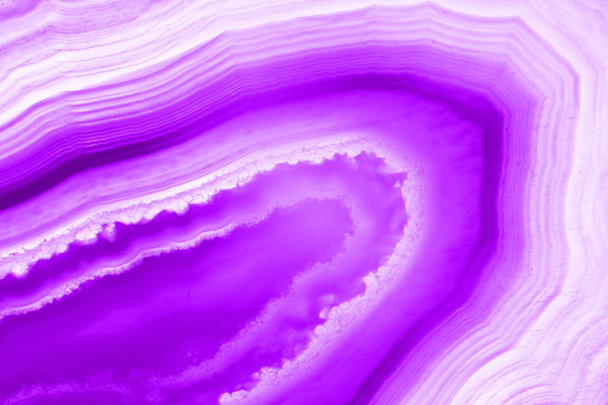 Abstract background, ultra violet pruple agate mineral cross section - Photo, Image