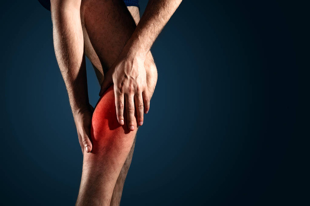 Pain in calf muscle - Photo, image