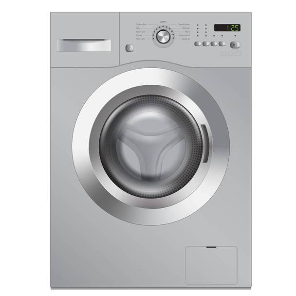 Máquina de lavar roupa, ilustração vetorial realista
 - Vetor, Imagem