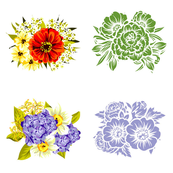 seamless floral background vector illustration  - Vecteur, image