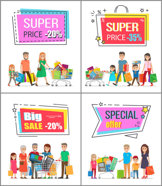 Super Price Off up to 30 Commercial Posters Set - Vecteur, image