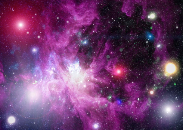 深宇宙にある渦巻銀河。Nasa から提供されたこのイメージの要素. - 写真・画像