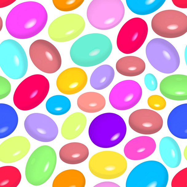 Muster mit bunten Bonbons - Vektor, Bild