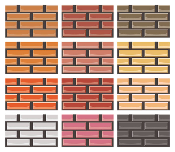 Brick wall background. vektorová ilustrace. - Vektor, obrázek