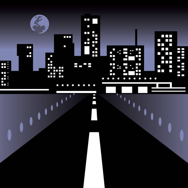 διανυσματική απεικόνιση του ορίζοντα της πόλης - Διάνυσμα, εικόνα