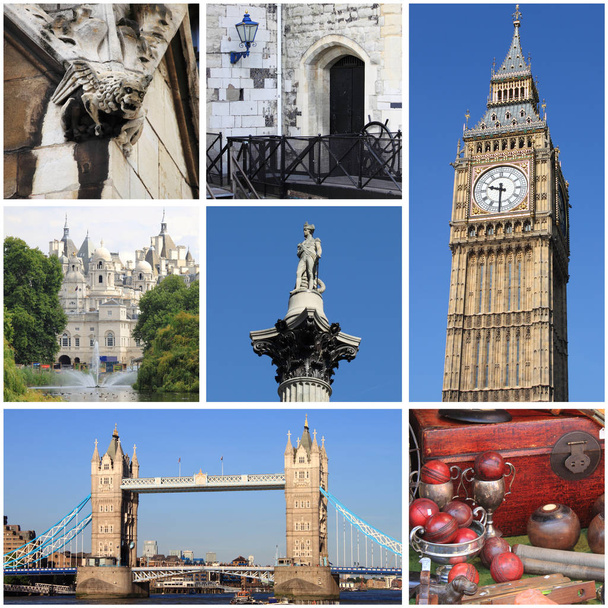 collage de monumentos de Londres
 - Foto, imagen